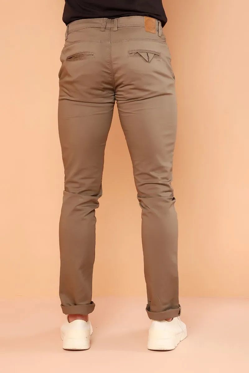 Russet Brown Chino Fashion Pants