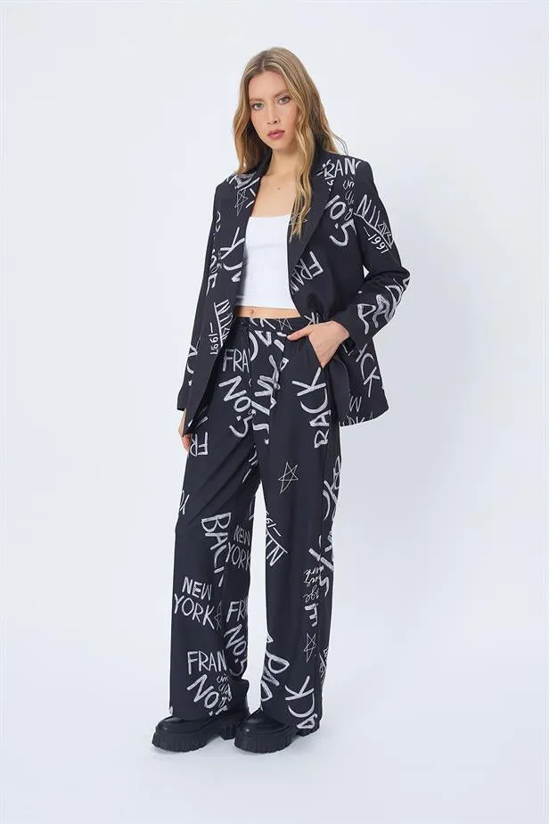 RYN Palazzo Pants - BLACK - Pine Bluff
