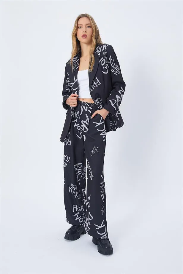 RYN Palazzo Pants - BLACK - Pine Bluff