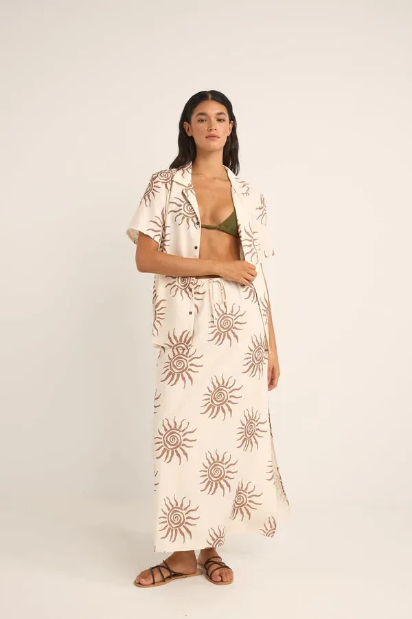 Seafarer Maxi Skirt - Brown