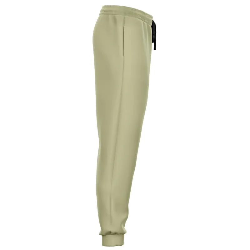 Shaded Pale Pastel Yellow Gray Joggers | Unisex | with PLUS sizes | C0M0Y30K30