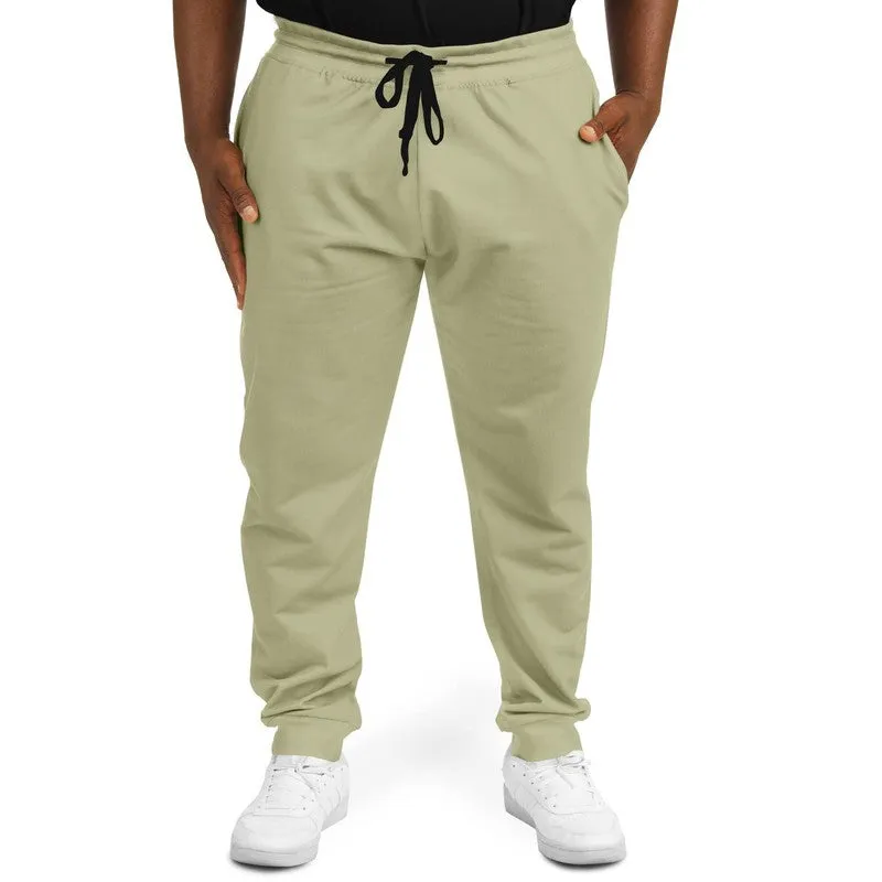 Shaded Pale Pastel Yellow Gray Joggers | Unisex | with PLUS sizes | C0M0Y30K30