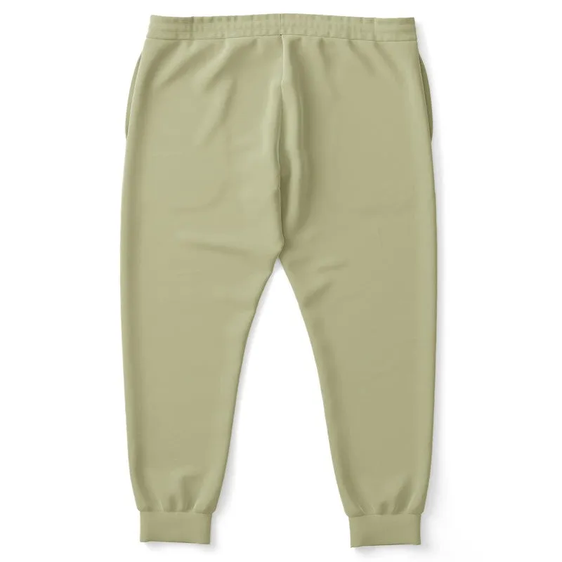 Shaded Pale Pastel Yellow Gray Joggers | Unisex | with PLUS sizes | C0M0Y30K30