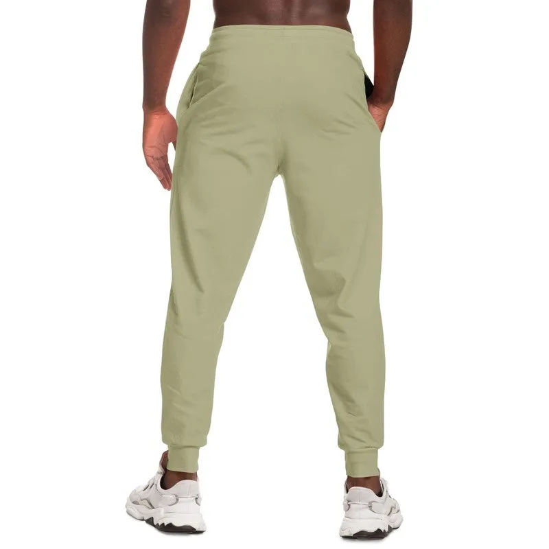 Shaded Pale Pastel Yellow Gray Joggers | Unisex | with PLUS sizes | C0M0Y30K30