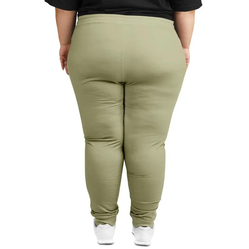 Shaded Pale Pastel Yellow Gray Joggers | Unisex | with PLUS sizes | C0M0Y30K30