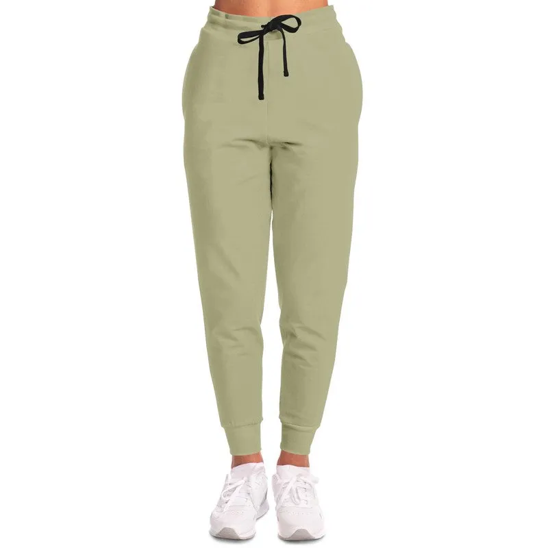 Shaded Pale Pastel Yellow Gray Joggers | Unisex | with PLUS sizes | C0M0Y30K30