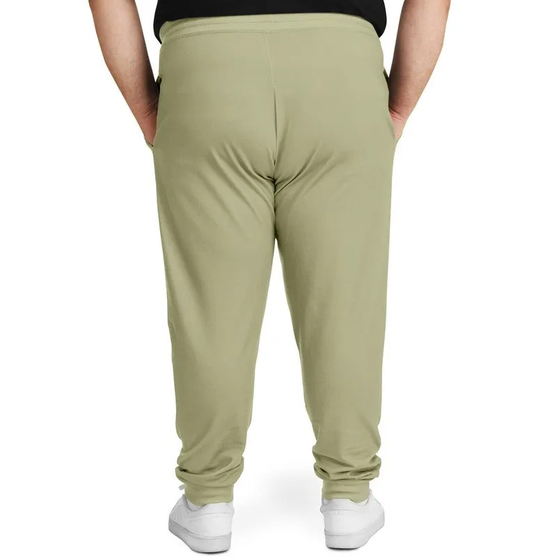 Shaded Pale Pastel Yellow Gray Joggers | Unisex | with PLUS sizes | C0M0Y30K30