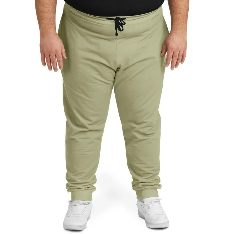 Shaded Pale Pastel Yellow Gray Joggers | Unisex | with PLUS sizes | C0M0Y30K30