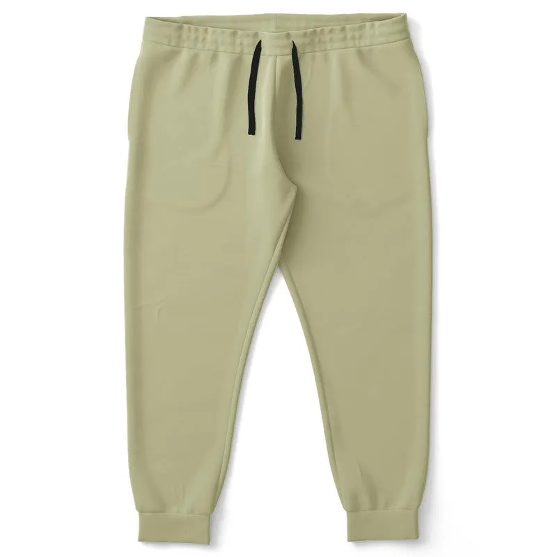 Shaded Pale Pastel Yellow Gray Joggers | Unisex | with PLUS sizes | C0M0Y30K30