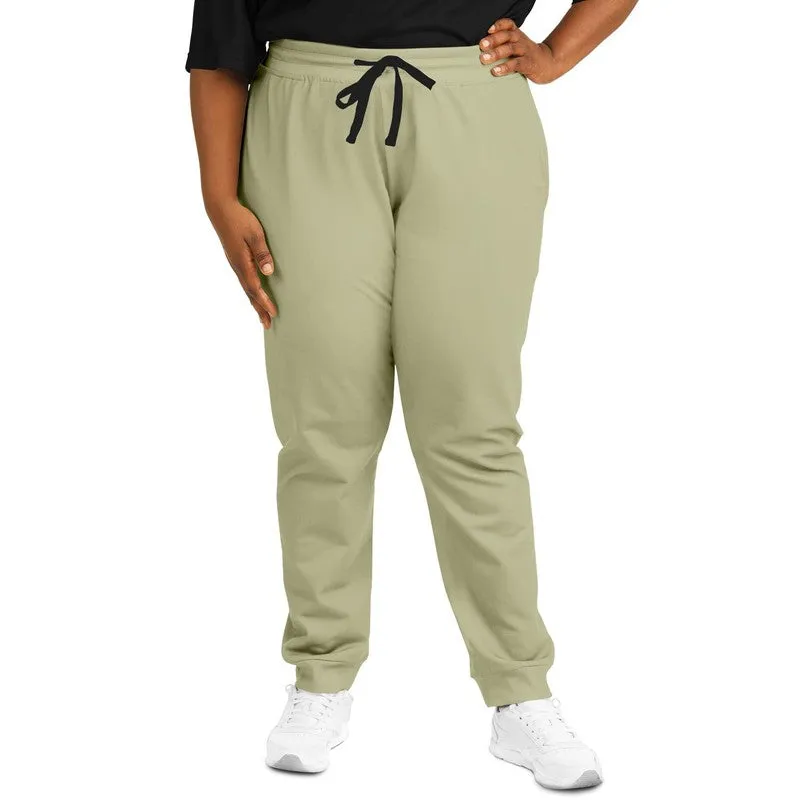 Shaded Pale Pastel Yellow Gray Joggers | Unisex | with PLUS sizes | C0M0Y30K30