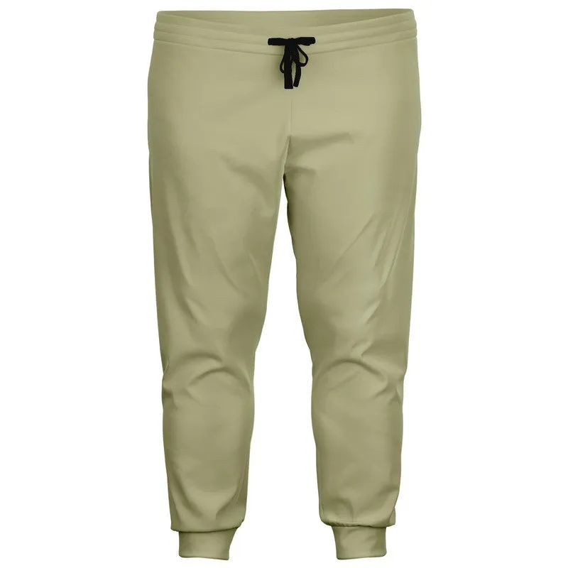 Shaded Pale Pastel Yellow Gray Joggers | Unisex | with PLUS sizes | C0M0Y30K30