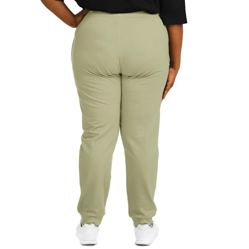 Shaded Pale Pastel Yellow Gray Joggers | Unisex | with PLUS sizes | C0M0Y30K30