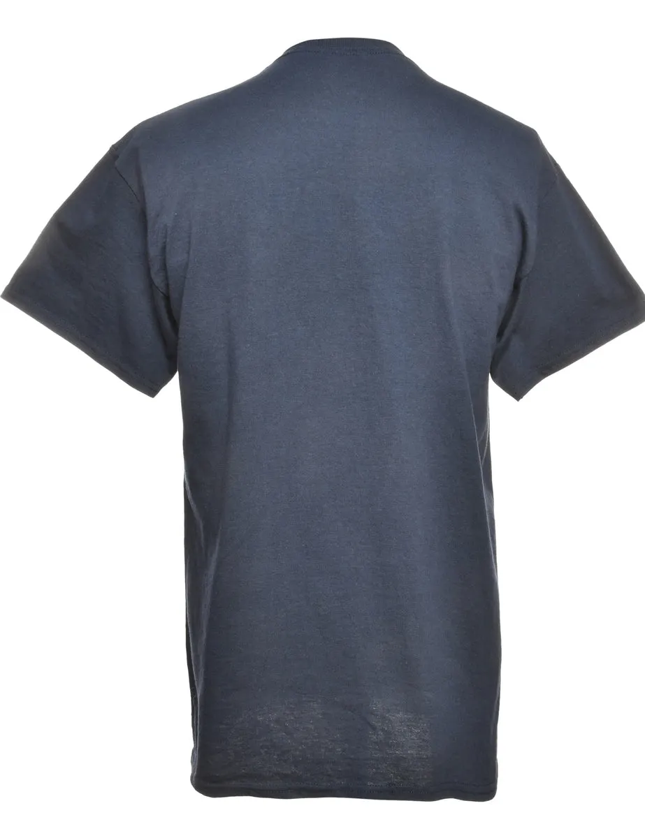 Shuswap Freshet Navy Gildan Printed T-shirt - M