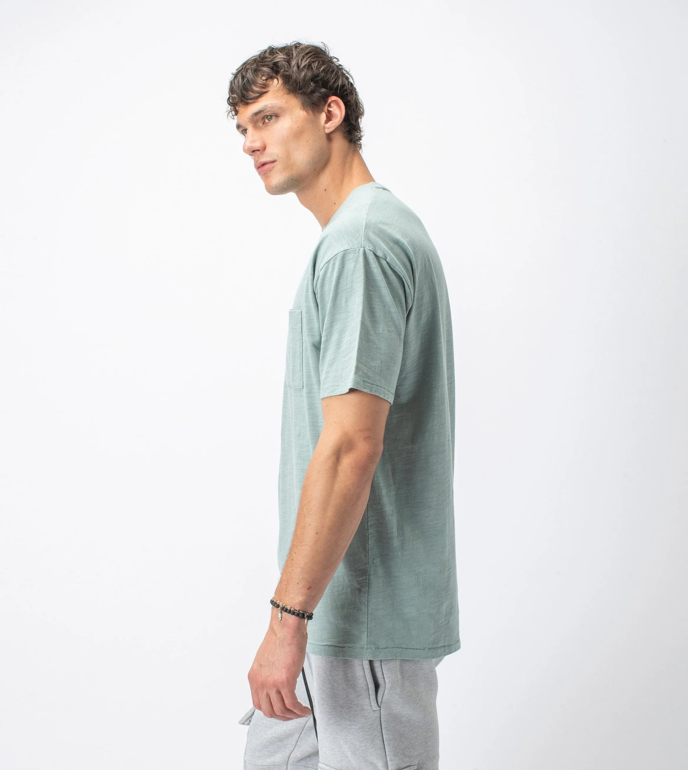 Slub Box Pocket Tee Mint