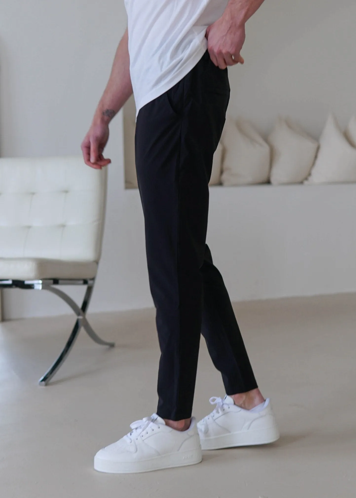 Smart Stretch Trouser In Black