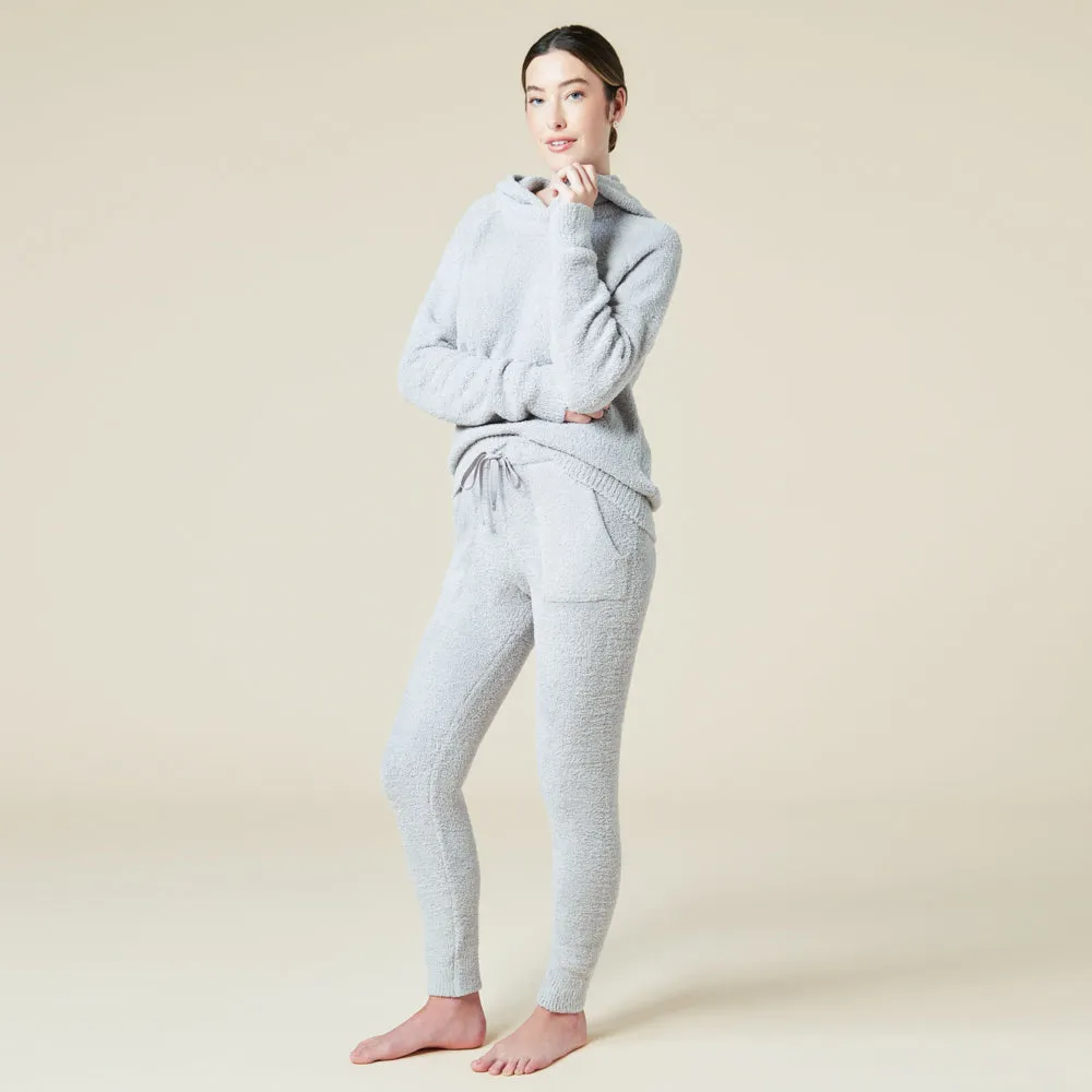 Solid Marshmallow Hoodie Lounge Set