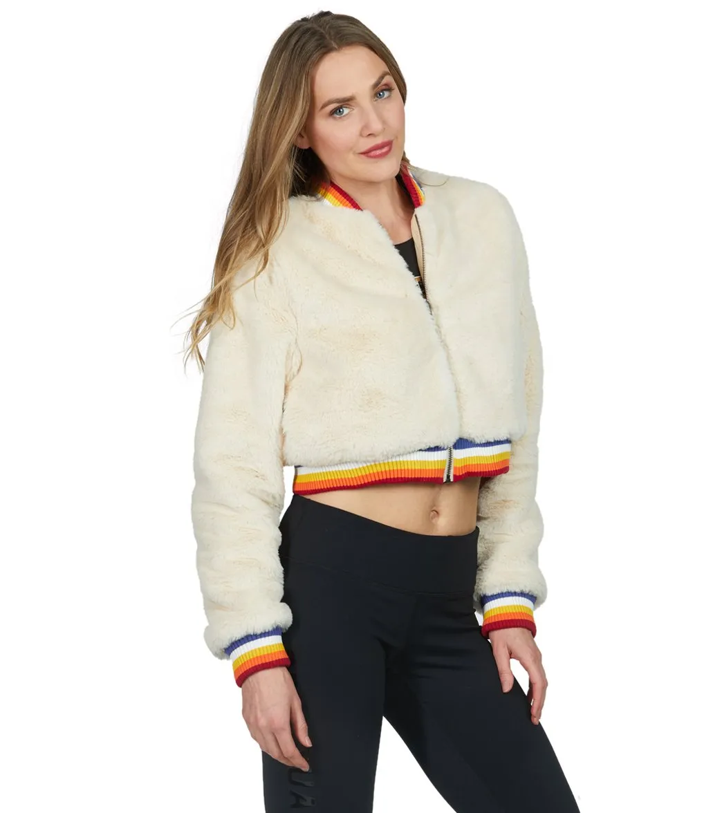 Spiritual Gangster Furry Bomber Jacket