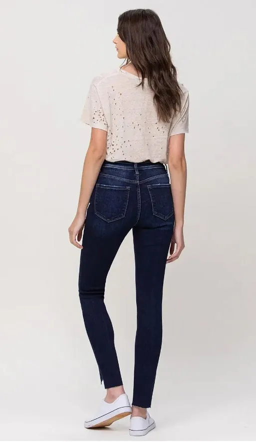 Split Hem High Rise Skinny Jean