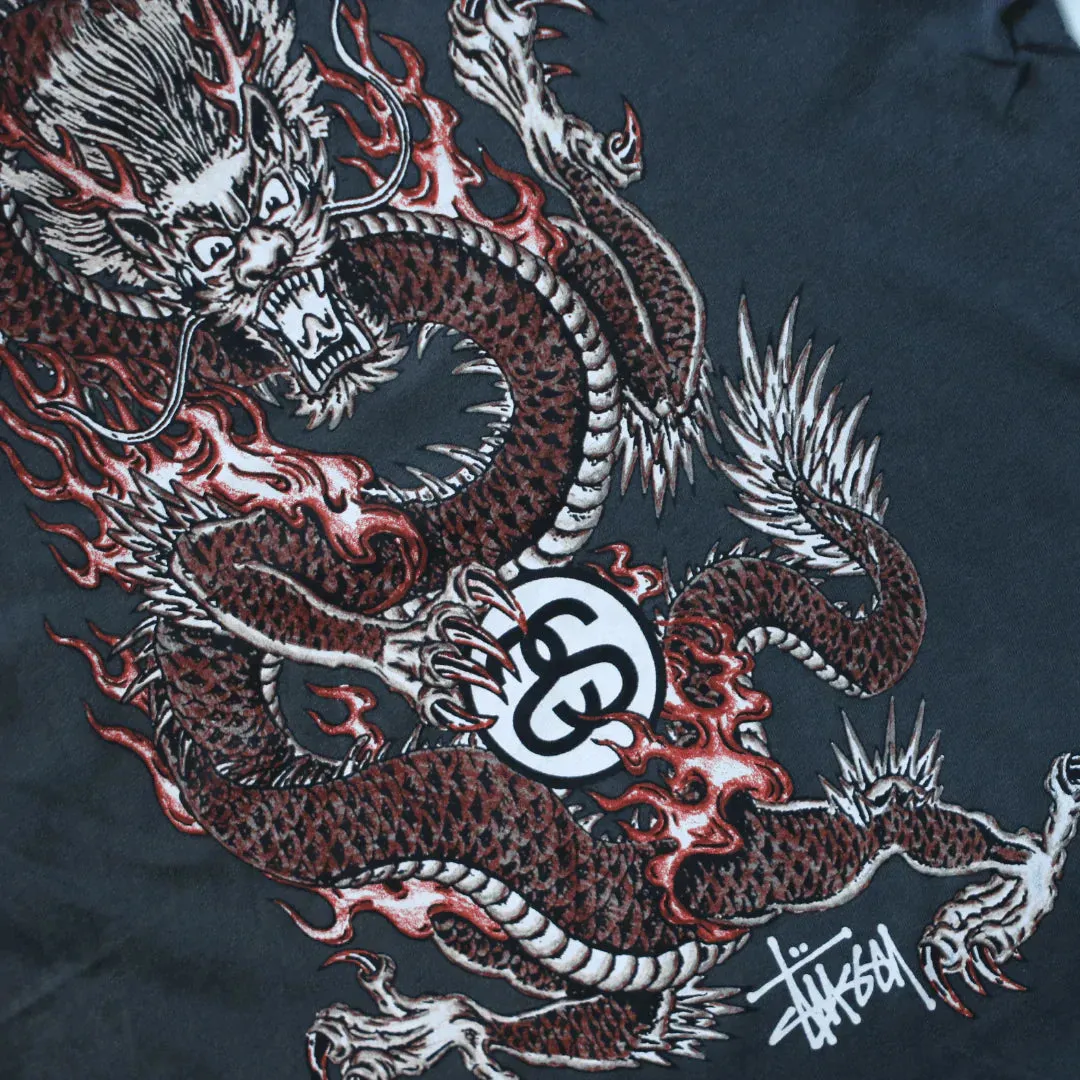 STUSSY FIRE DRAGON TEE  (M)