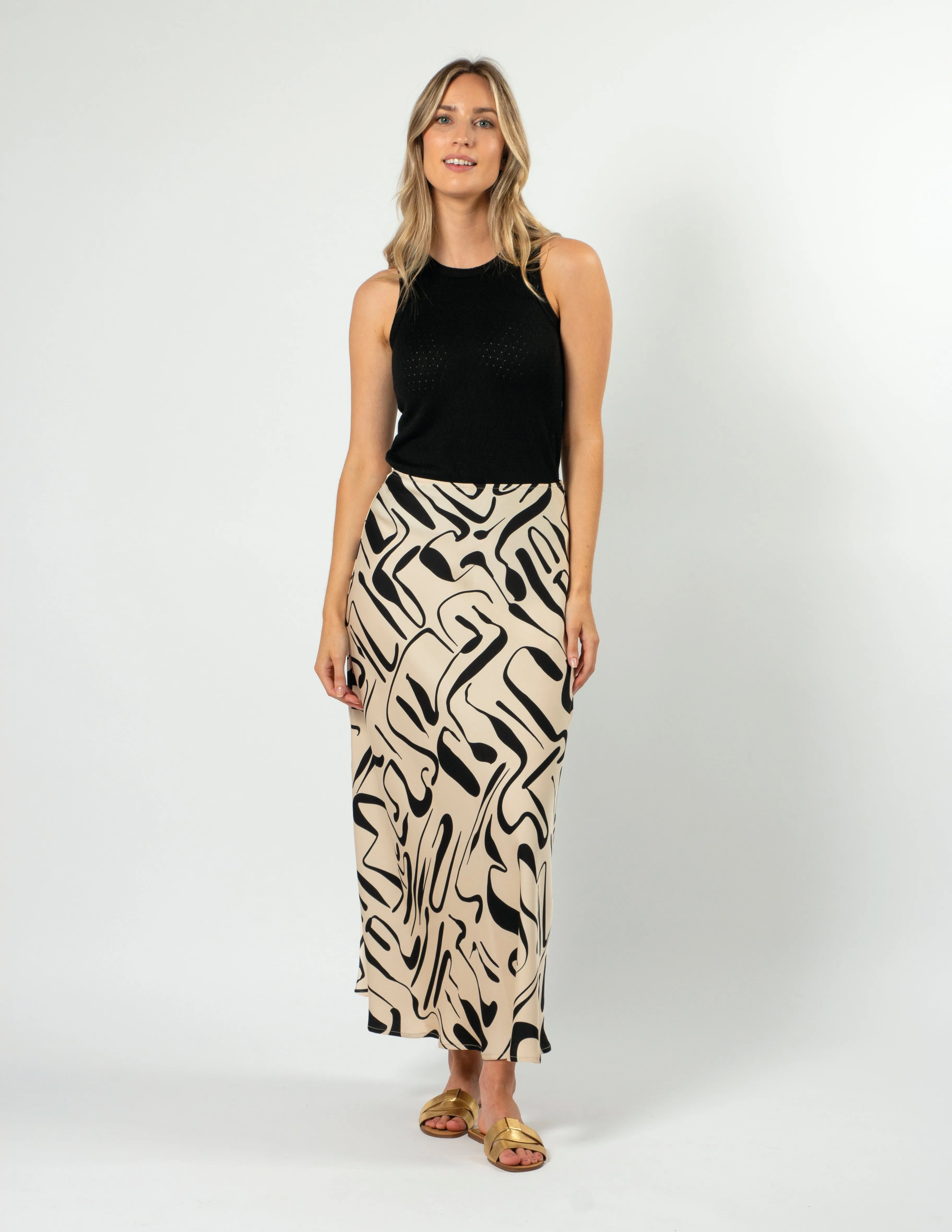 Summer Skirt - Painterly Geo