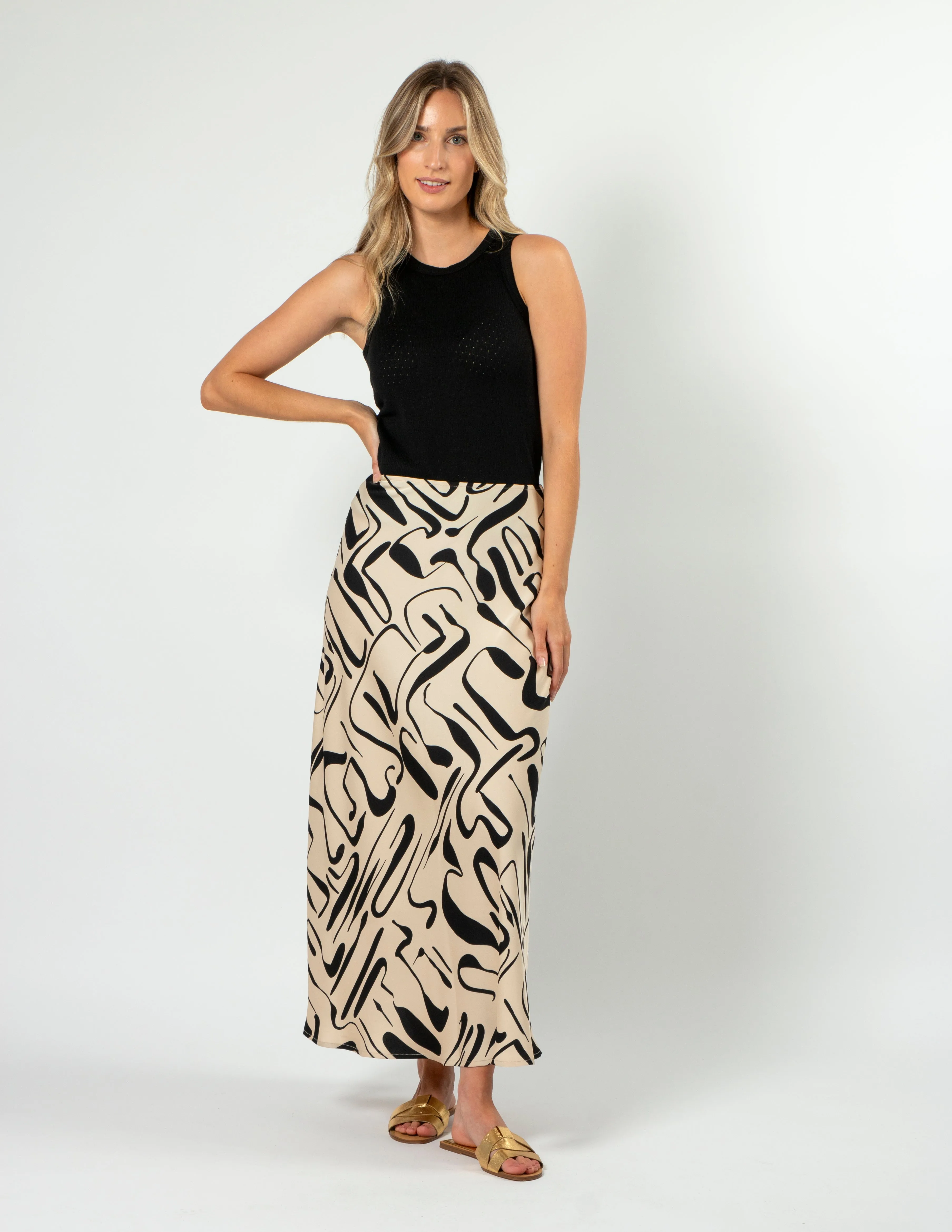 Summer Skirt - Painterly Geo