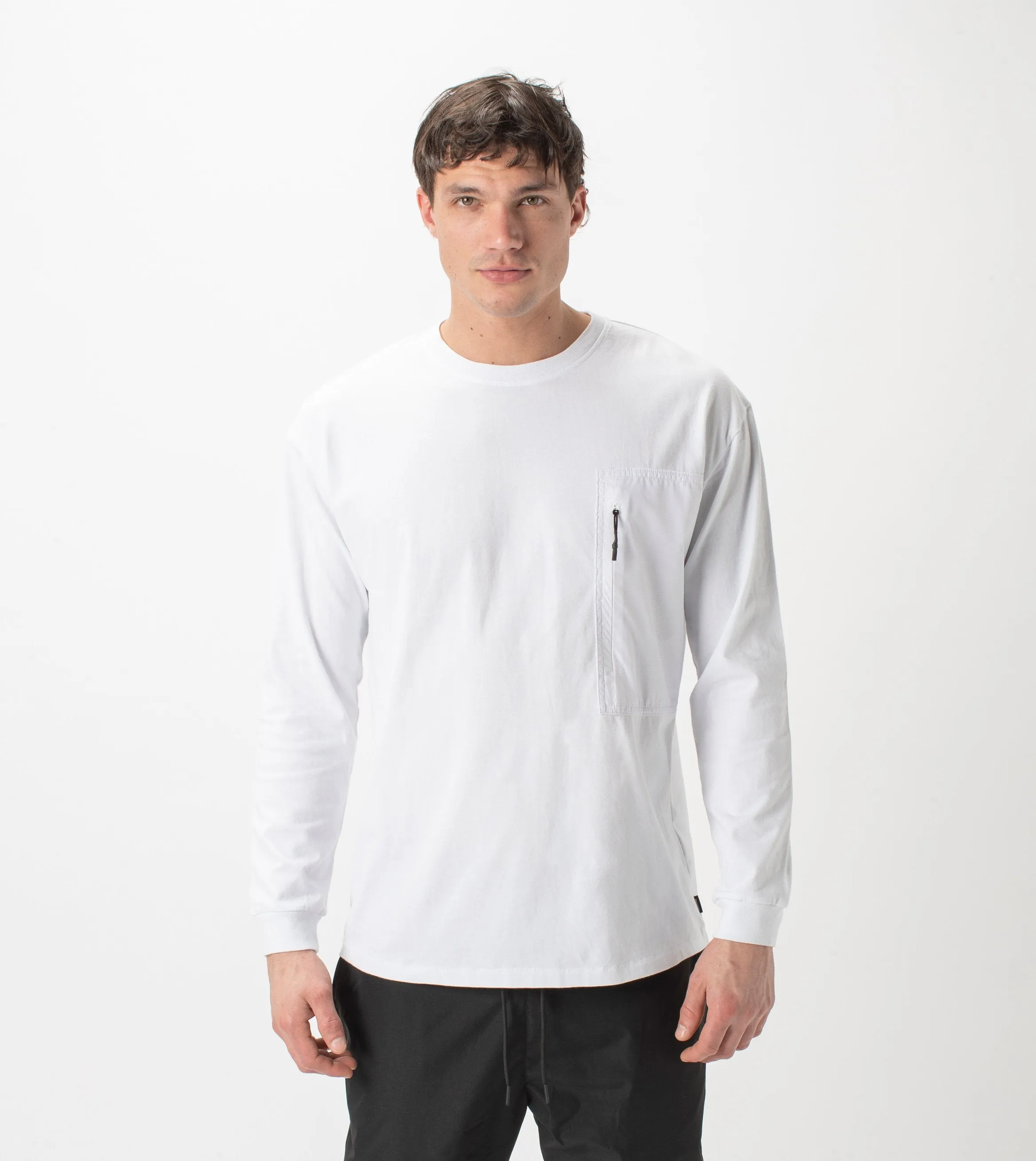 Tech Box LS Tee White