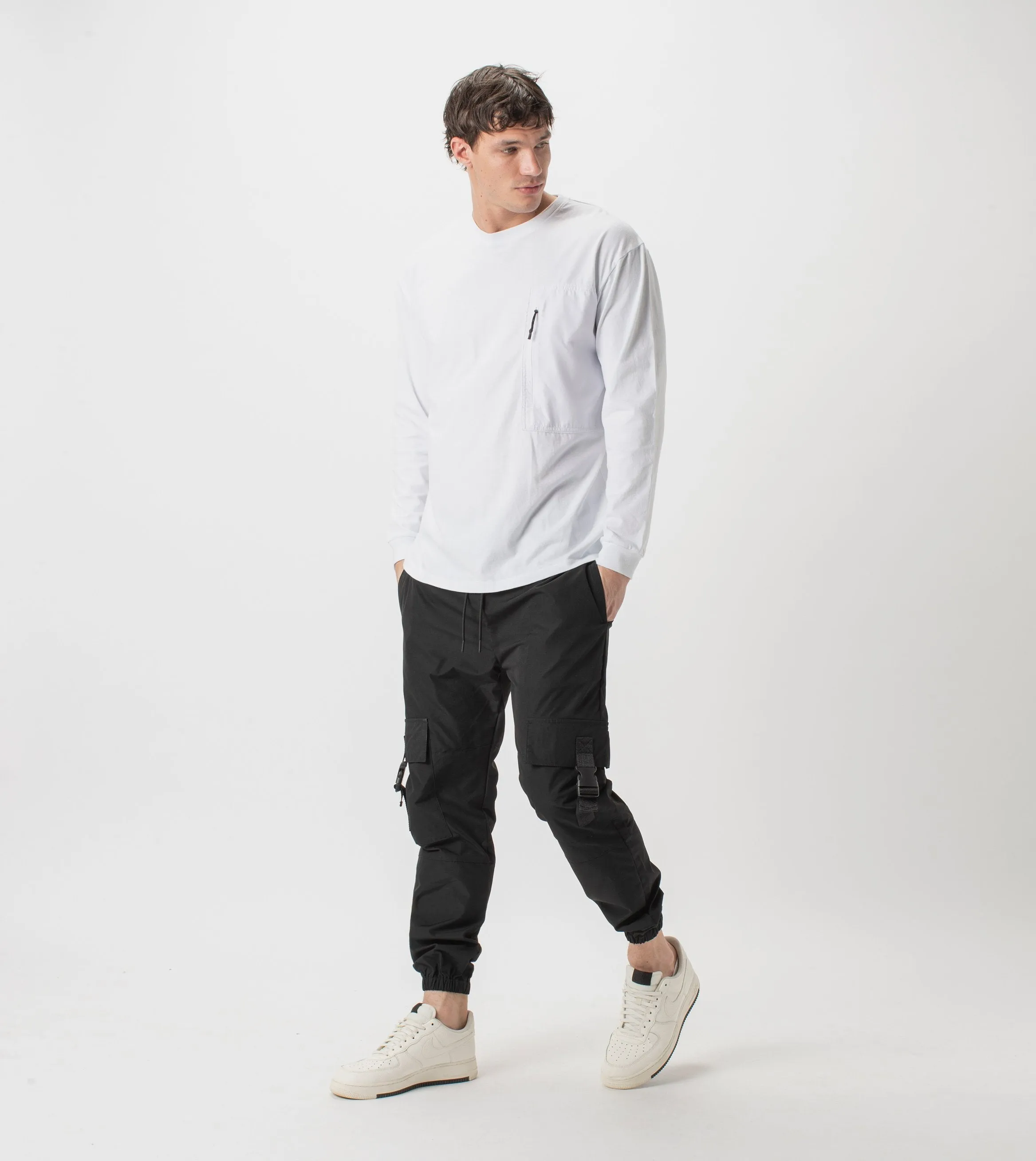 Tech Box LS Tee White