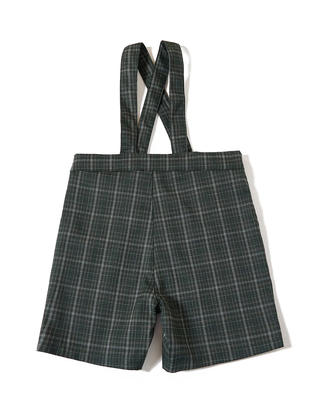 Thin plaid overall