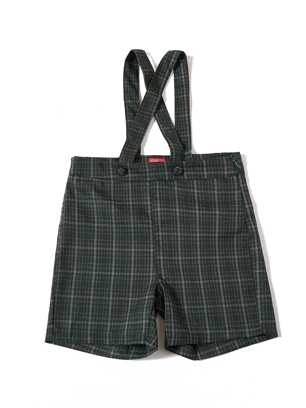 Thin plaid overall