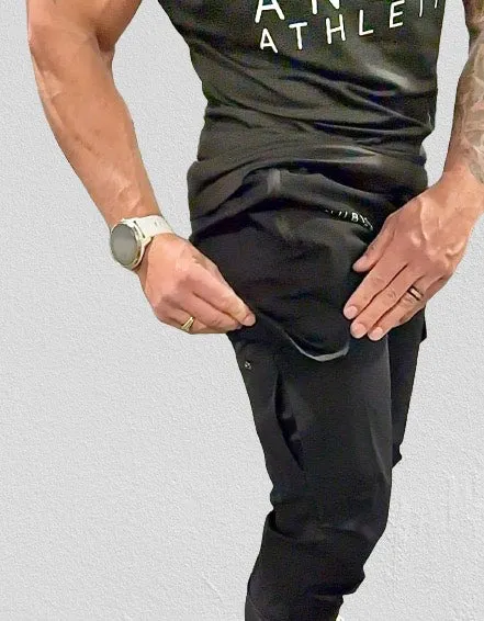 Unisex Urban Flex Cargo Joggers Black