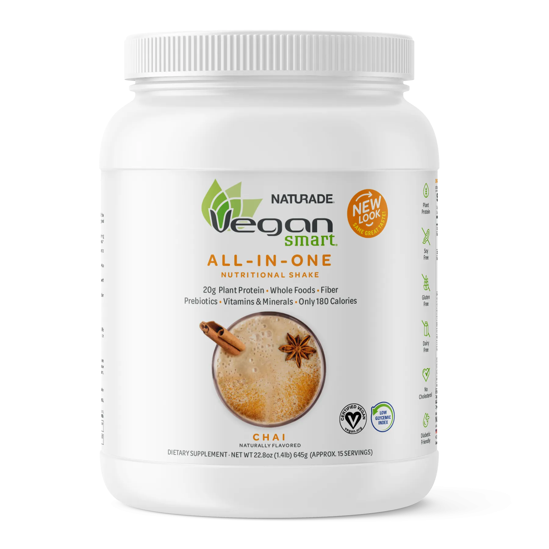 VeganSmart All-In-One Nutritional Shake - Chai (15 Servings)