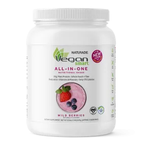 VeganSmart All-In-One Nutritional Shake - Wild Berries (15 Servings)