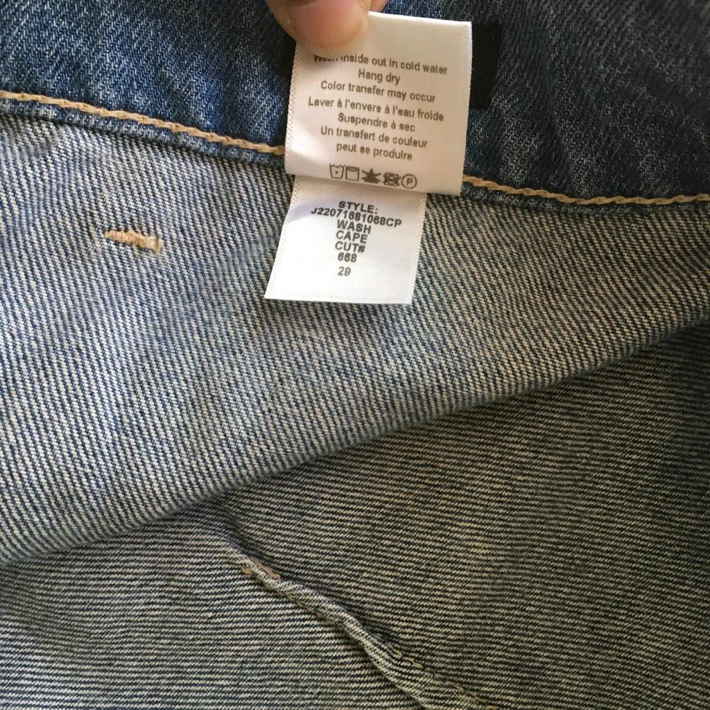 Veronica Beard Women's Grant Wide Leg Extra High Rise Jeans Denim Blue Sz 29