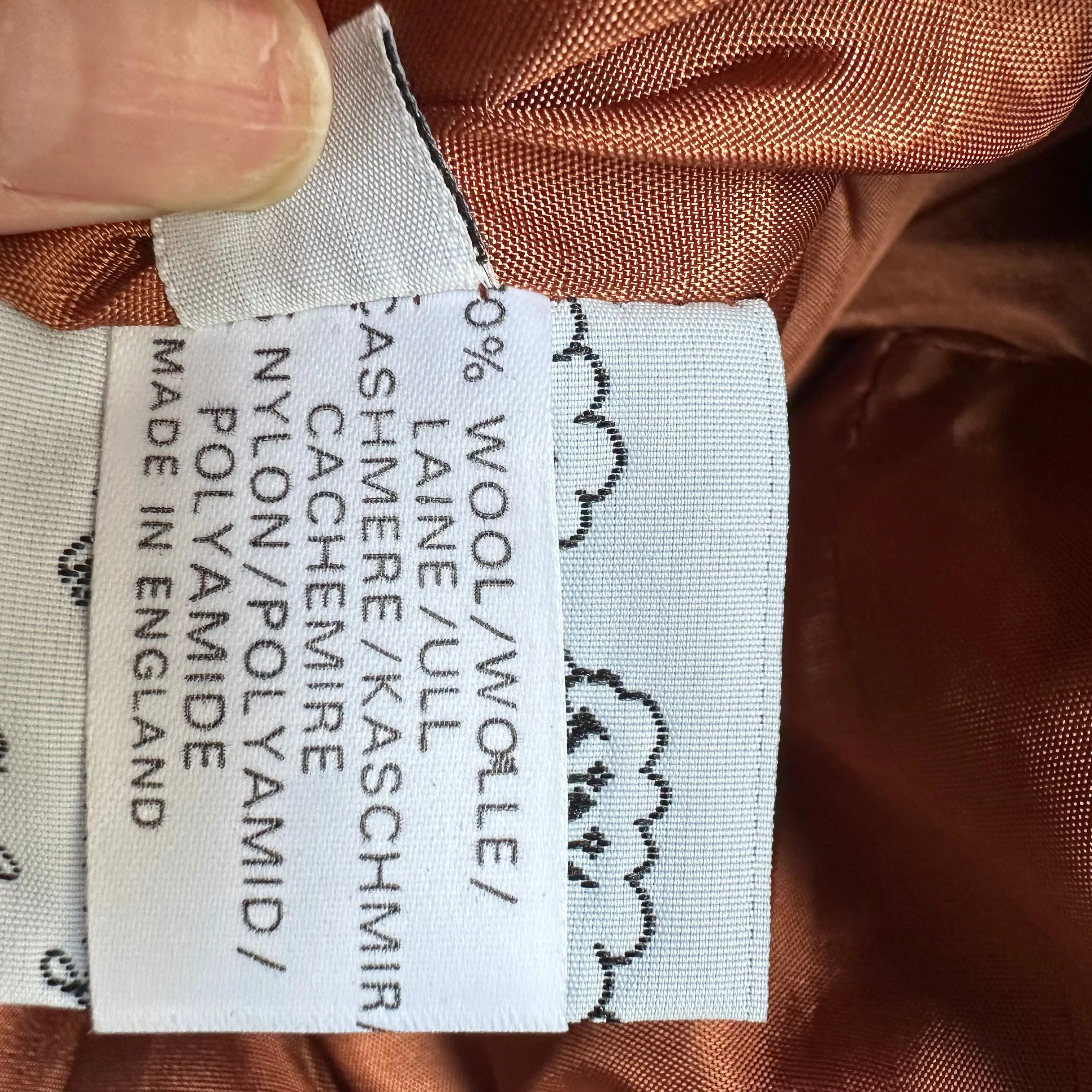 Vintage Double-breasted Brown Wool Coat - size M-L