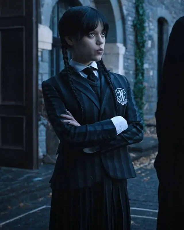 Wednesday Nevermore Academy Uniform Coat