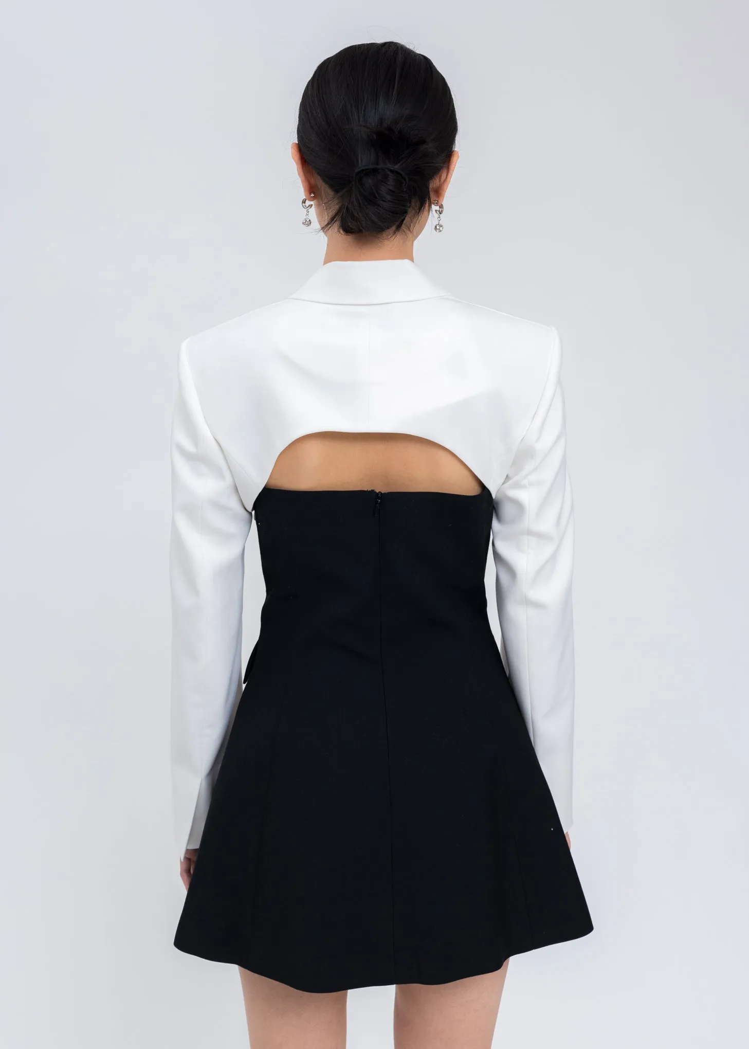 White Emma Cropped Jacket