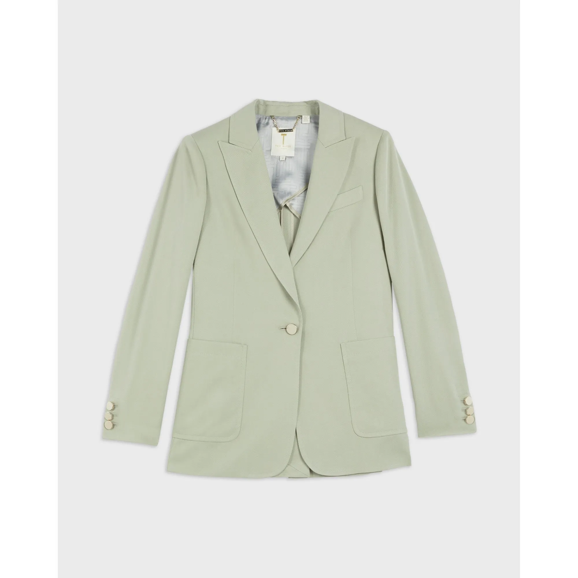Women Wmf-Kclara-Relaxed Fit Blazer With Patch Pockets - Pl-Green