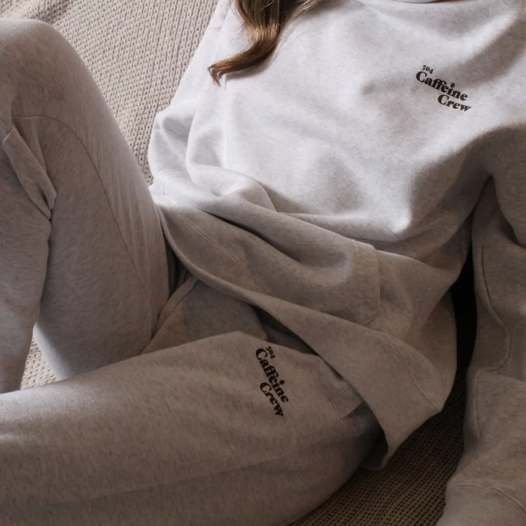 Women’s Caffeine Crew Joggers White Heather