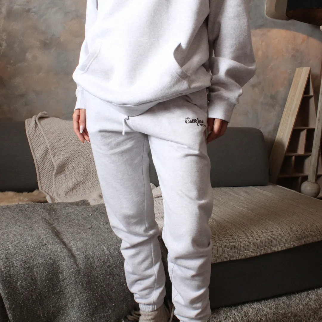 Women’s Caffeine Crew Joggers White Heather