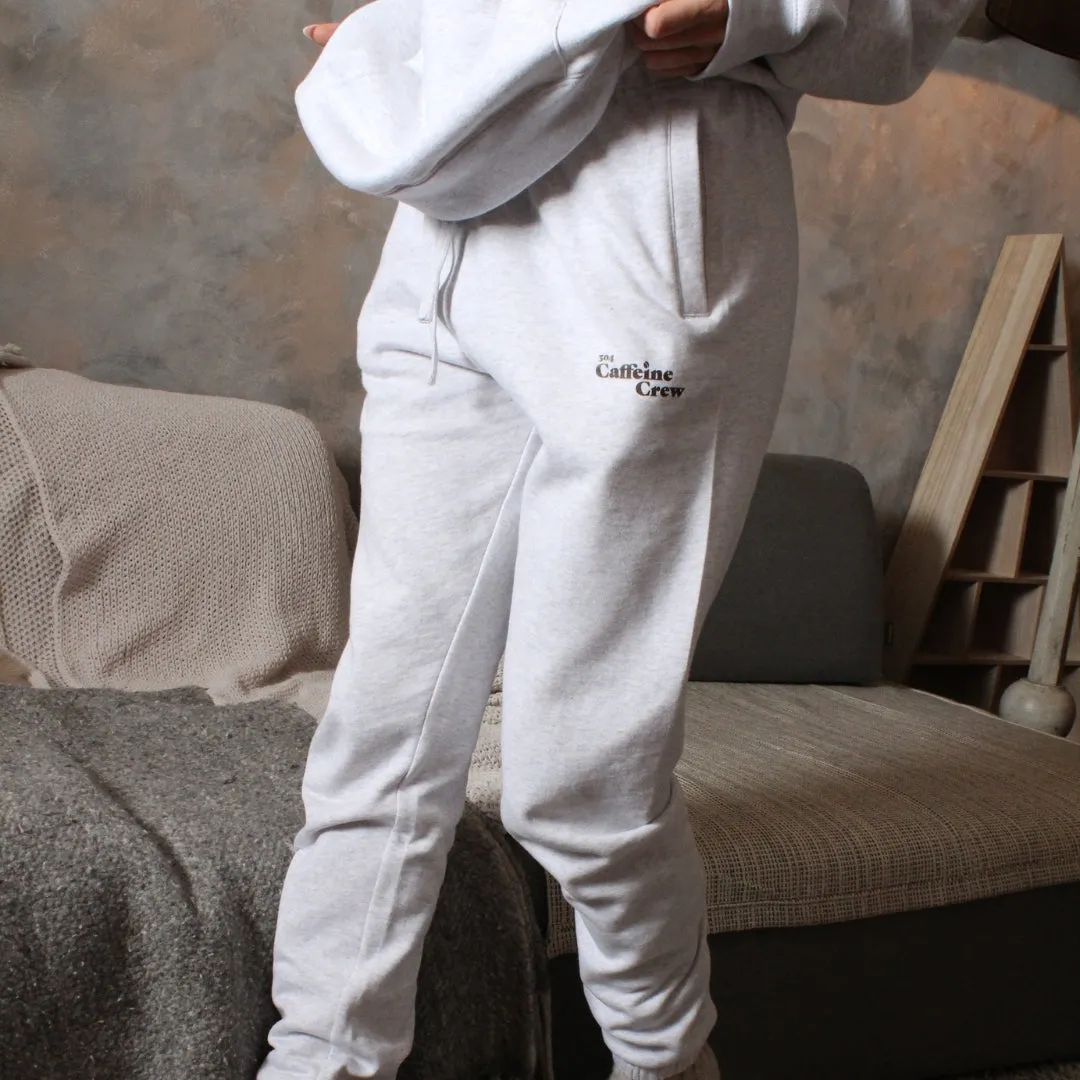 Women’s Caffeine Crew Joggers White Heather