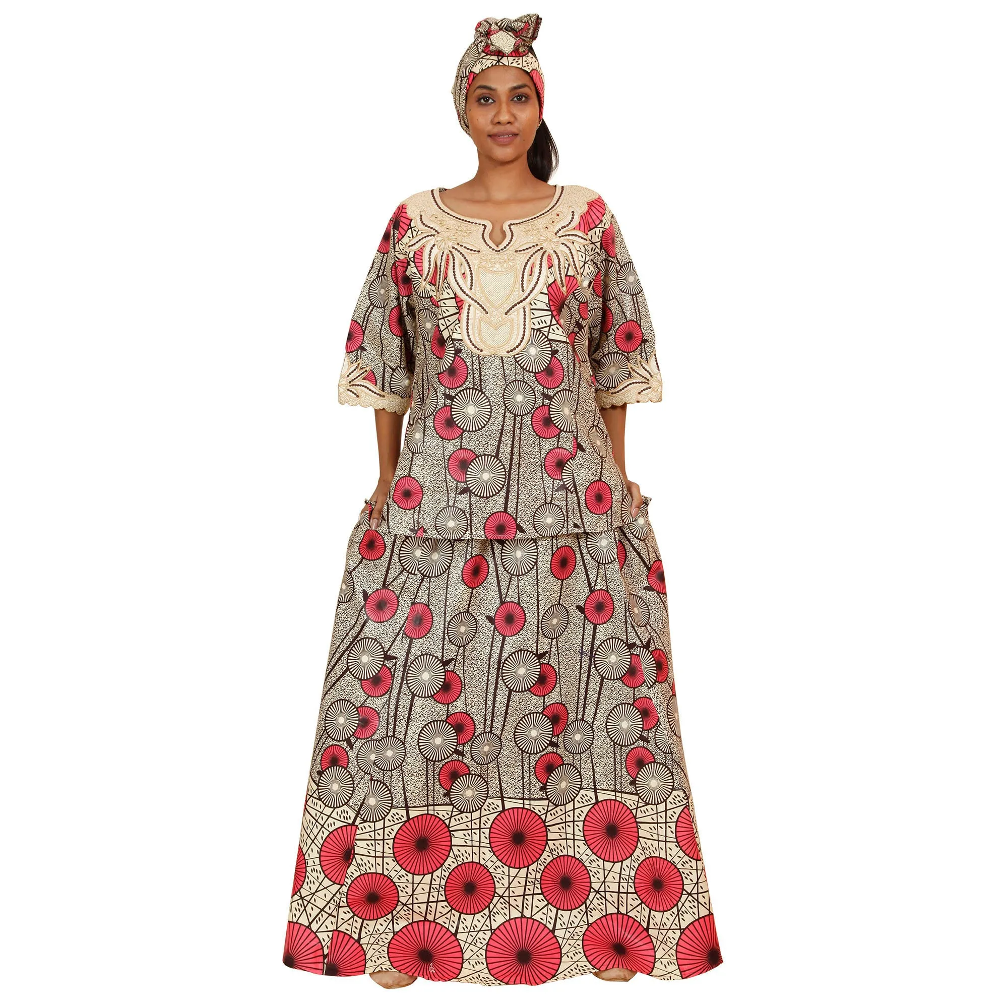 Women's Heavy Embroidery Skirt Set -- FI-4016