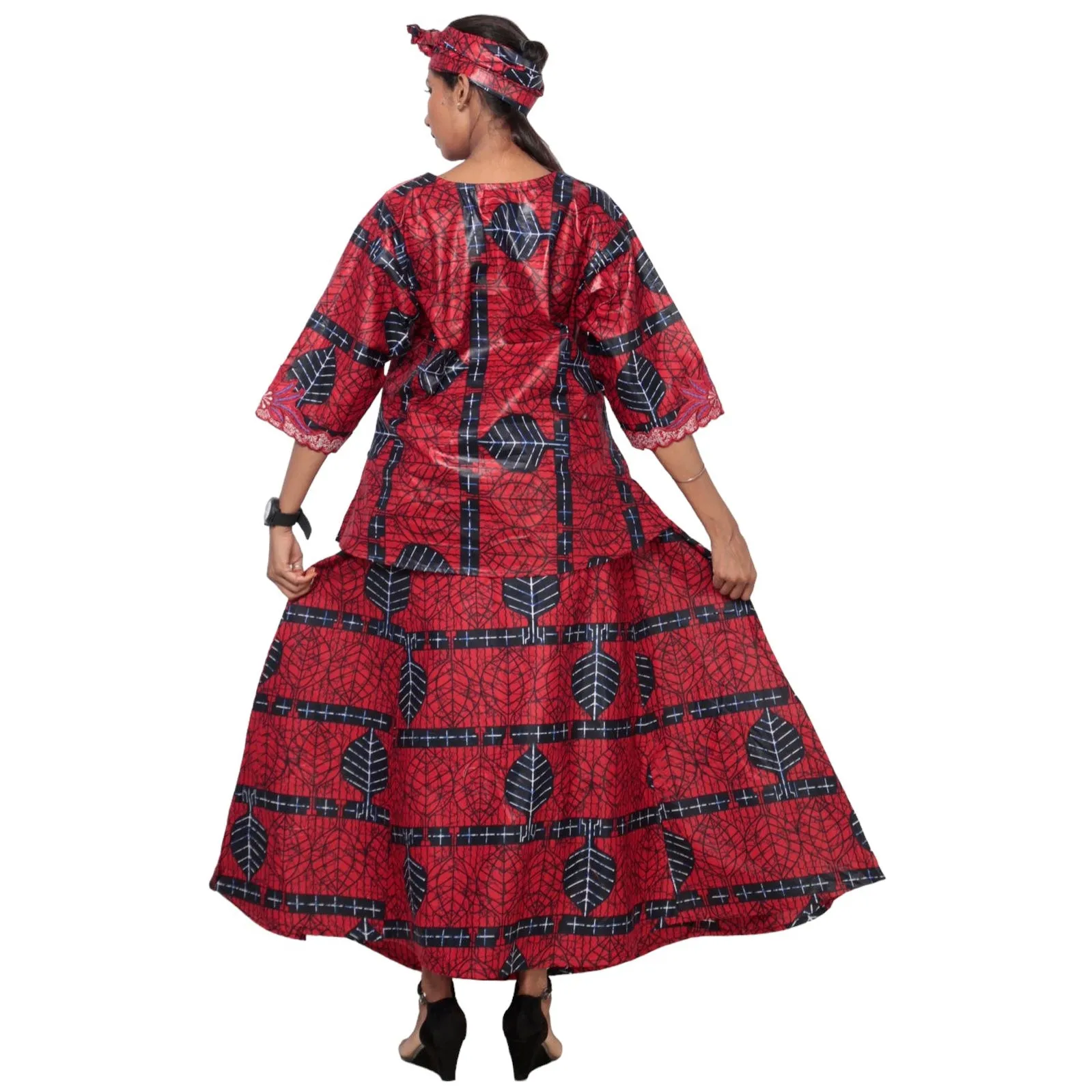 Women's Heavy Embroidery Skirt Set -- FI-4016